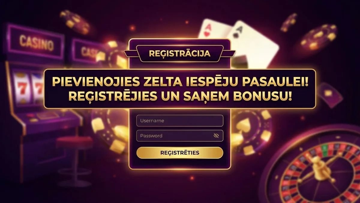 Reģistrācija ar bonusu